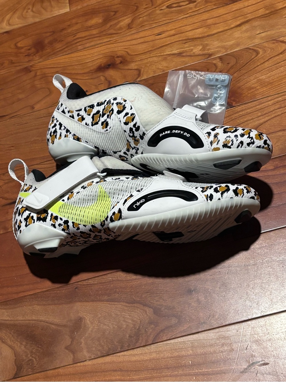 NEW Nike SuperRep Cycle White Leopard Cycling Athleisure Sneakers